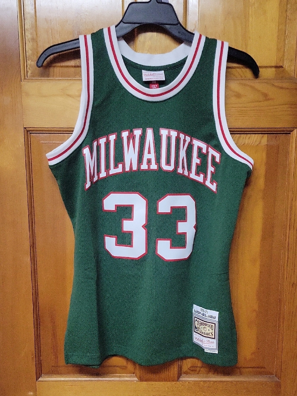 KAREEM ABDUL-JABBAR 70-71 MILWAUKEE BUCKS MITCHELL & NESS SWINGMAN JERSEY SIZE M